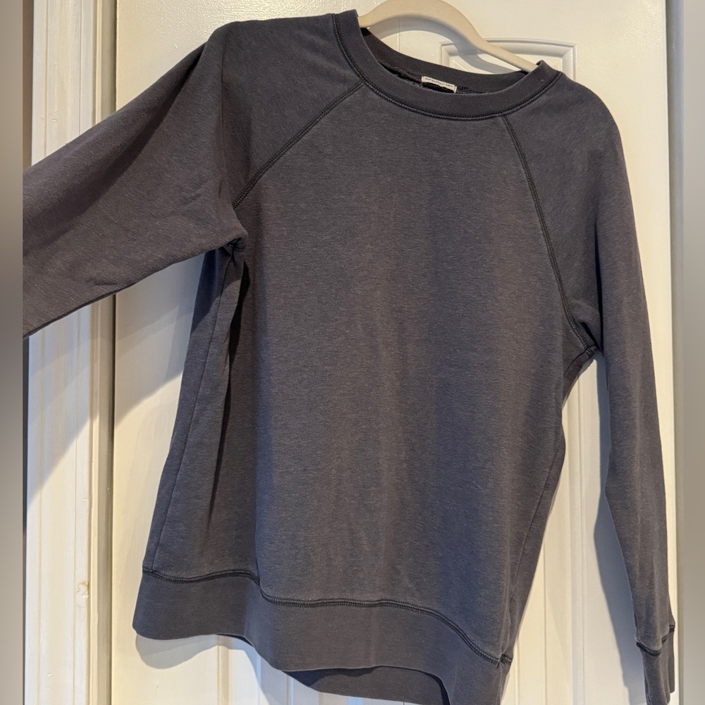 American Eagle Outfitters Soft Gray/Blue Jegging Fit Sweatshirt